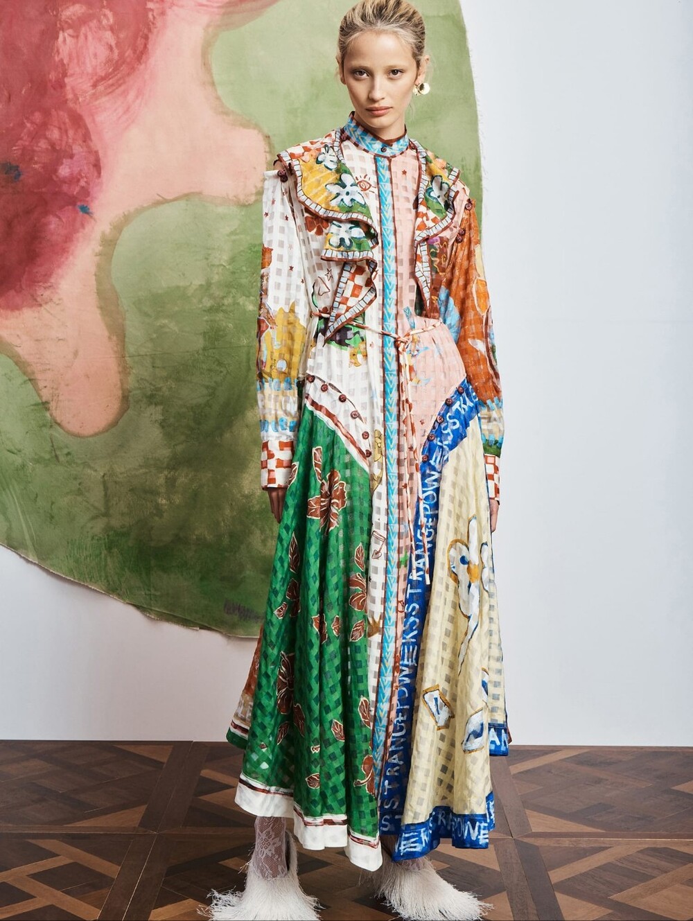 Alemais tangible love shirtdress